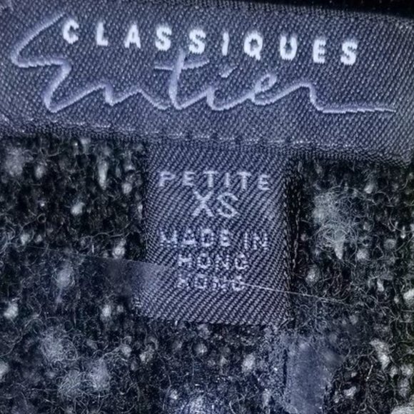 185 NWOT grey boucle Classiques Entier XS cardigan - Picture 4 of 13